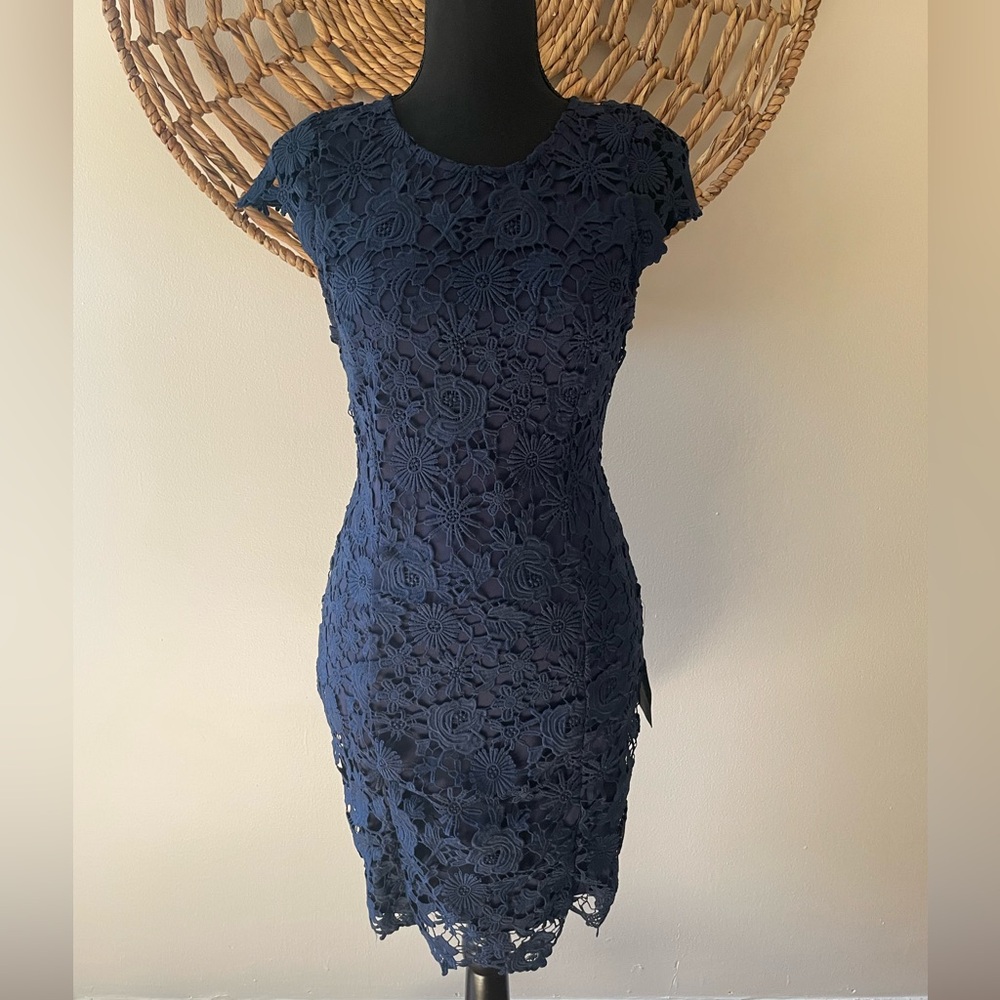 Lulu’s Navy Lace Dress